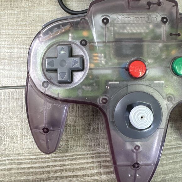 Nintendo 64 N64 Atomic Purple Controller NUS-005 Authentic Original OEM - Picture 2 of 5